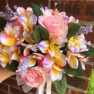 WEDDING HAND MADE Beautiful Bridal or Bridesmaid Bouquet New Never Used